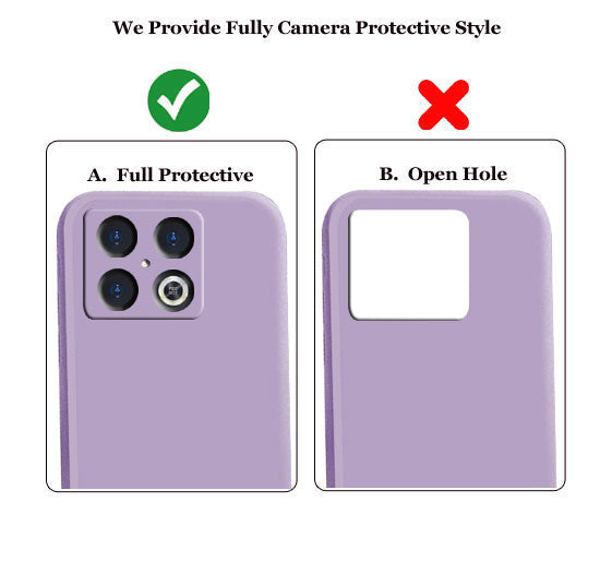 Oneplus 10 Pro Liquid Silicone Back Cover Case With TPU & Matte Finish - Purple