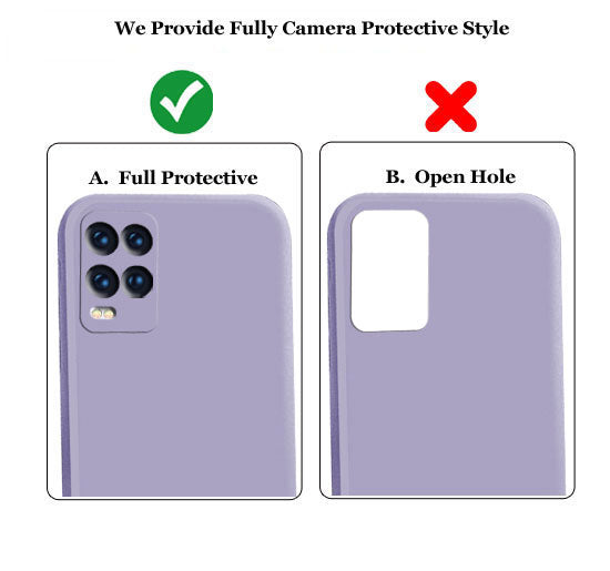 Realme 8 Pro Liquid Silicone Back Cover Case With TPU & Matte Finish - purple