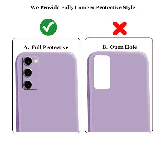 Liquid TPU Silicone Matte Back Cover Case For Samsung Galaxy S20 Fe - Purple