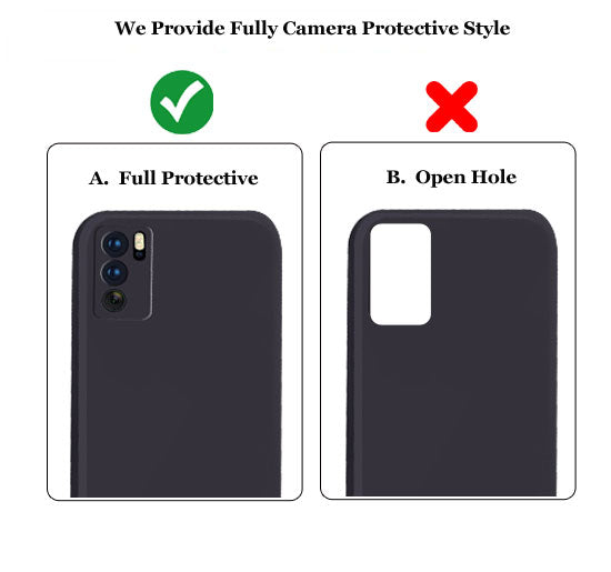 Reno 6 Pro Liquid Silicone Back Cover Case With TPU & Matte Finish - Black