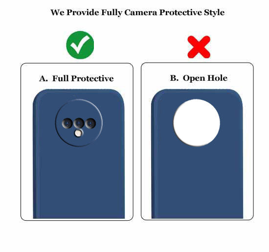OnePlus 7T Liquid Silicone Back Cover Case With TPU & Matte Finish - Blue