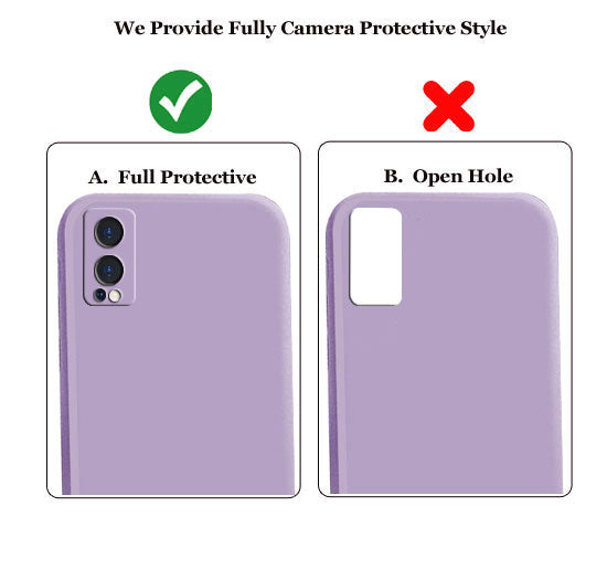 Oneplus Nord 2 5g Liquid Silicone Back Cover Case With TPU & Matte Finish - Purple