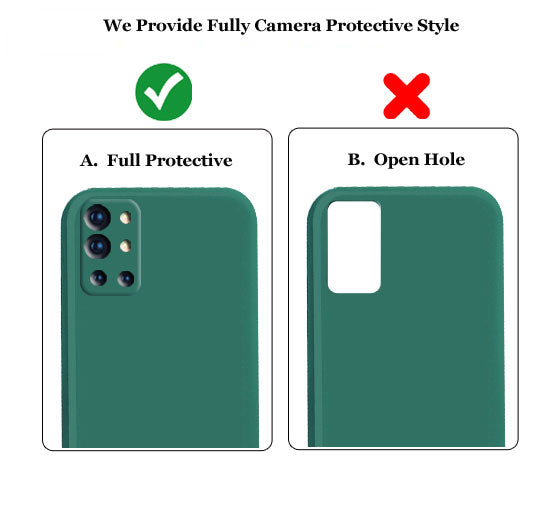 OnePlus 9R Liquid Silicone Back Cover Case With TPU & Matte Finish - DarkGreen