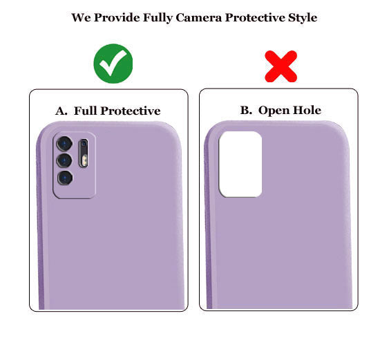Oppo F19 Pro Plus Liquid Silicone Back Cover Case With TPU & Matte Finish - Purple