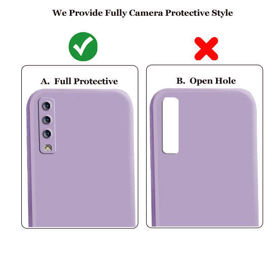 Samsung Galaxy A7 2018 Liquid Silicone Back Cover Case With TPU & Matte Finish - Purple