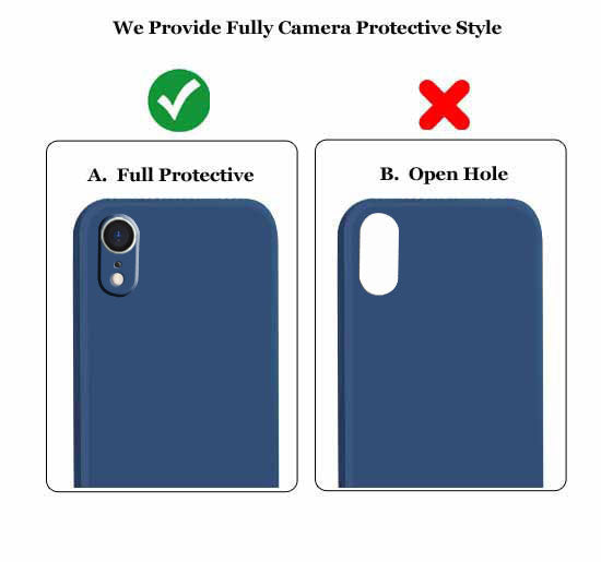 Liquid TPU Silicone Matte Back Cover Case For iphone XR - Blue