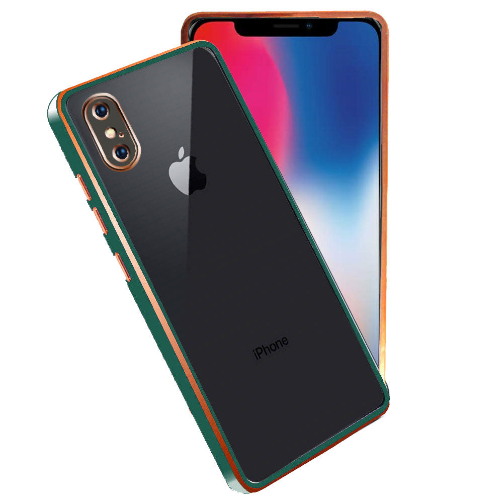 Electro Silicone Series Back cover Case For iphone X / XS - Green
