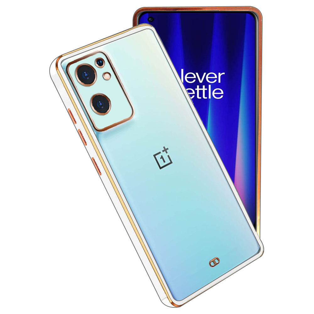 Electro Silicone Series Back cover Case For  OnePlus Nord 2 5G - White