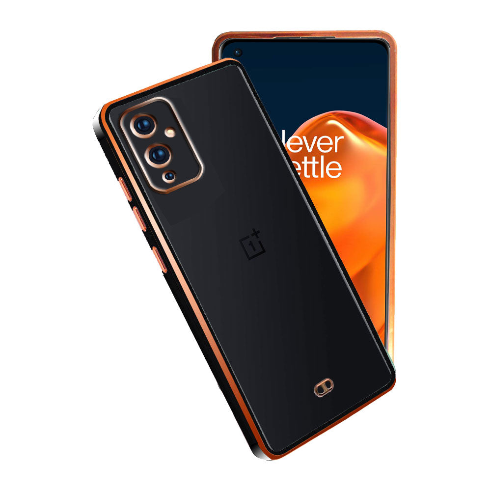 Electro Silicone Series Back cover Case For OnePlus 9 - Black