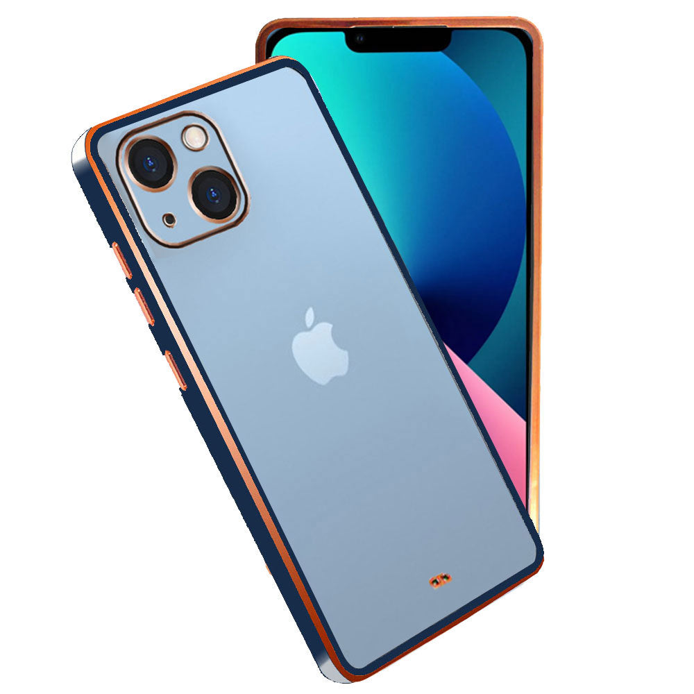 Electro Silicone Series Back cover Case For iphone 13 - Blue