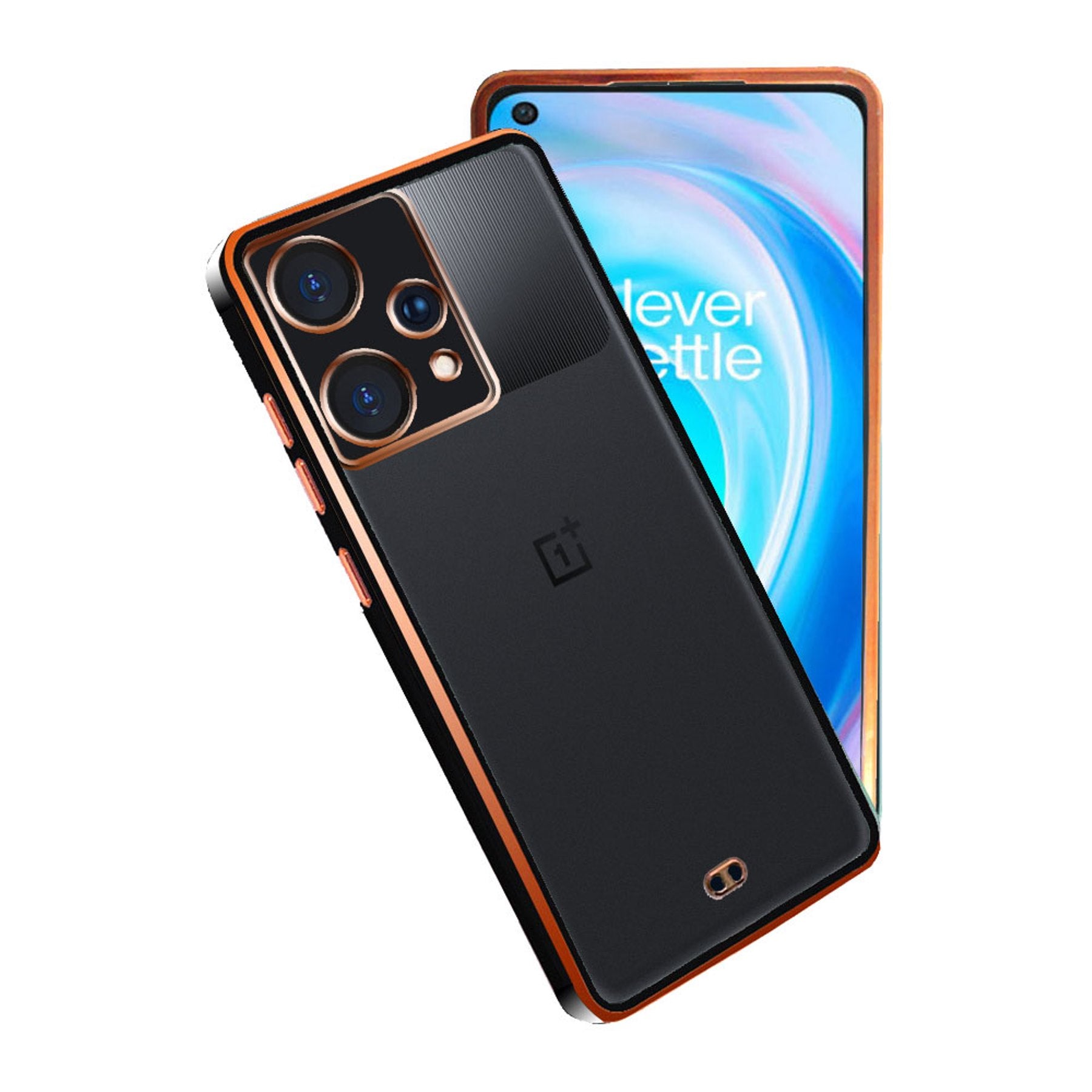 Electro Silicone Series Back cover Case For Oneplus Nord CE 2 Lite 5G - Black