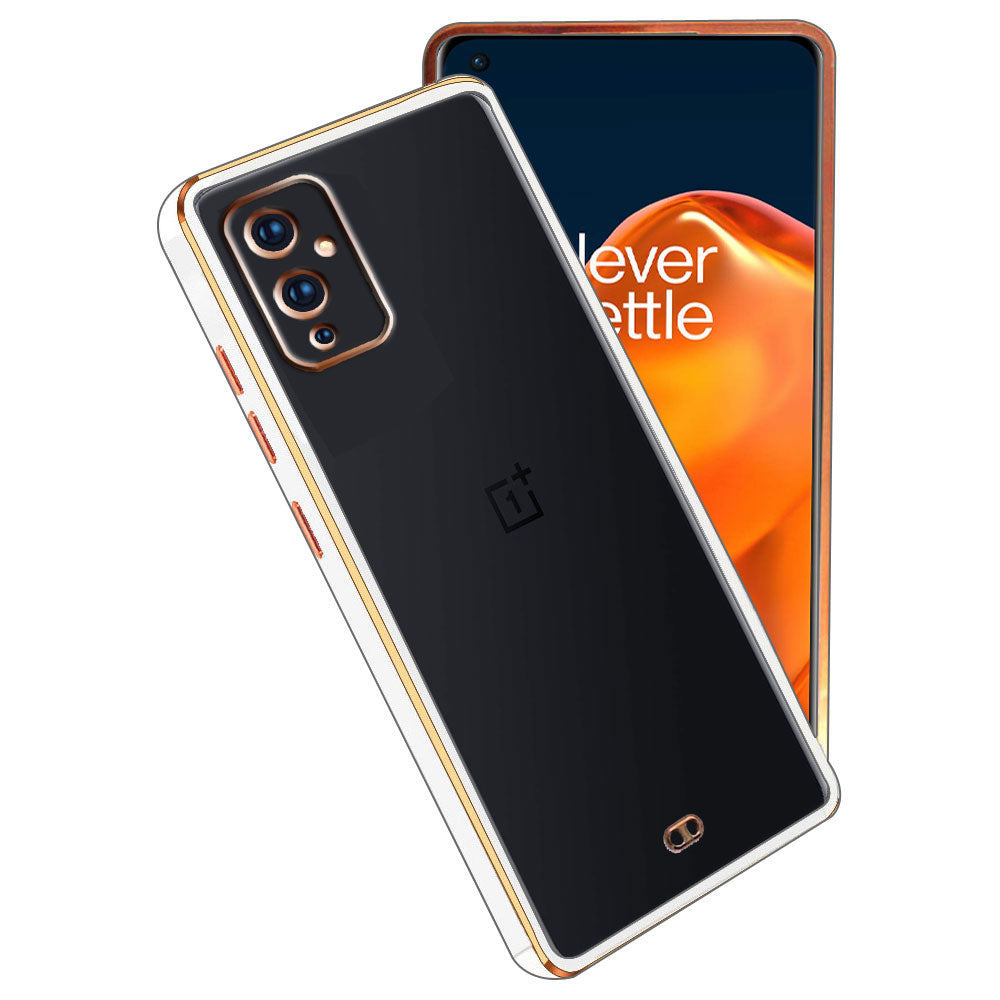 Electro Silicone Series Back cover Case For OnePlus 9 - White