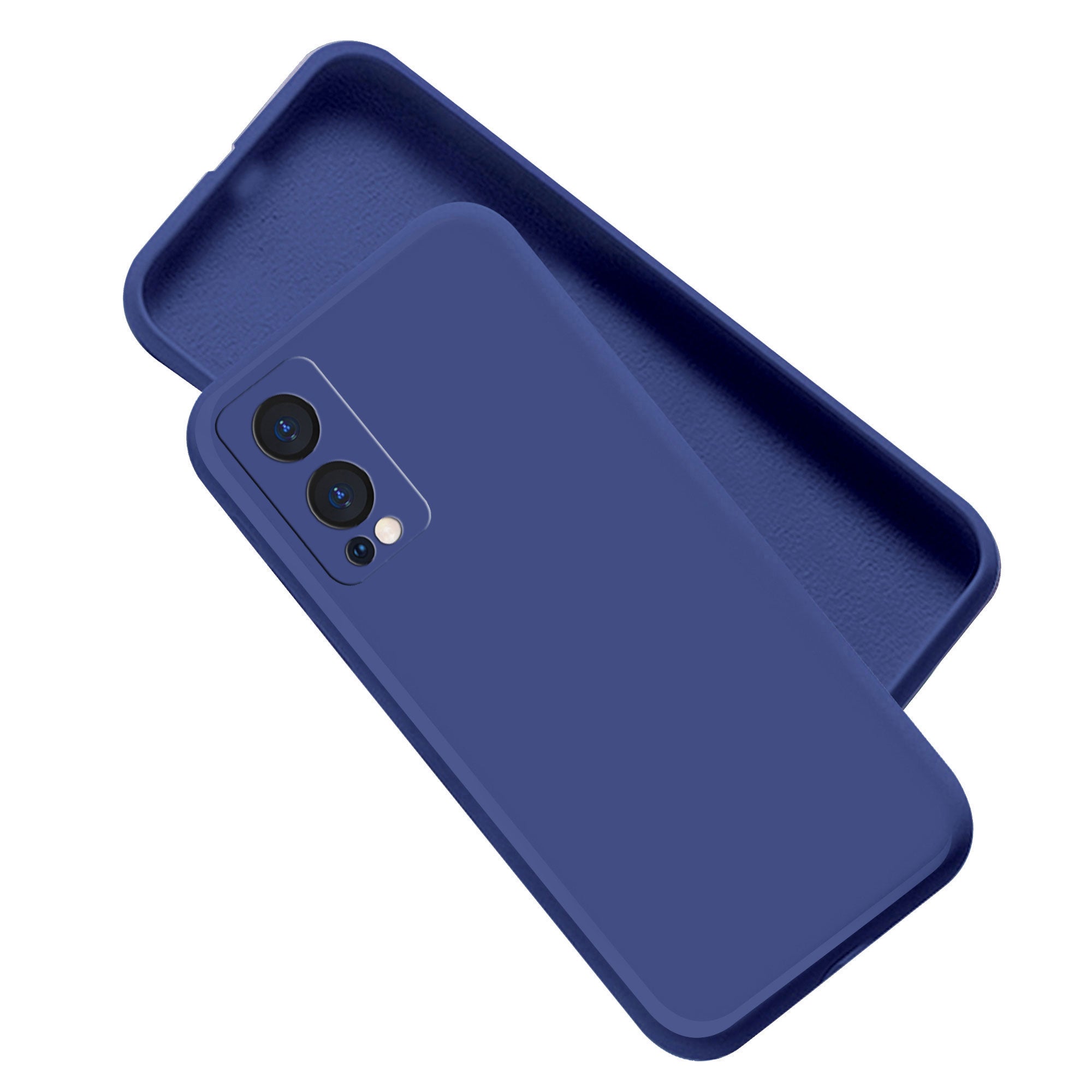 Oneplus Nord 2 5g Liquid Silicone Back Cover Case With TPU & Matte Finish - Blue