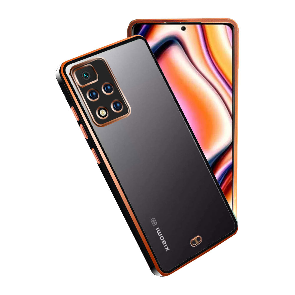 Electro Silicone Series Back cover Case For Xiaomi 11i 5G / 11i HyperCharge 5G - Black