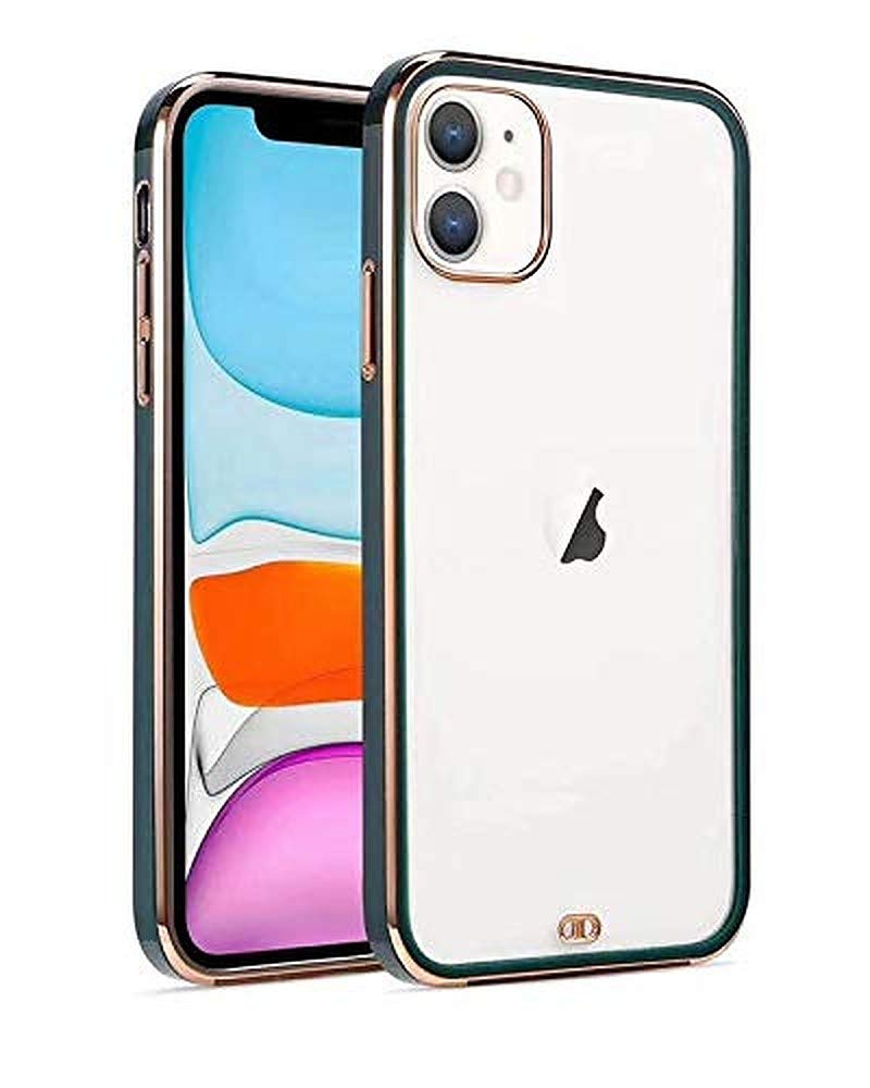 Electro Silicone Series Back cover Case For iphone 12 - Green
