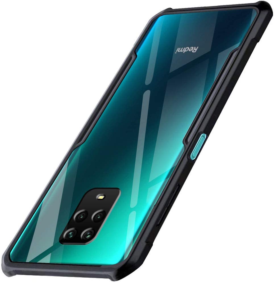 Redmi Mi Note 10 Lite / Note 9 Pro / Pro Max / Poco M2 Pro ShockProof Transparent Silicone Back cover - Black
