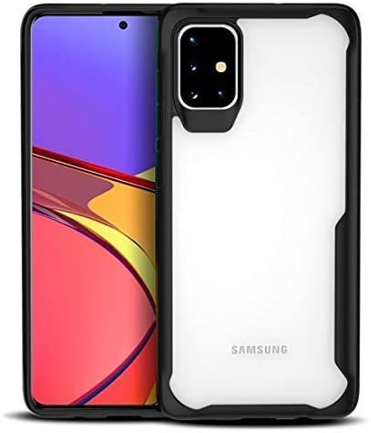 Samsung Galaxy A51 ShockProof Transparent Silicone Back cover - Black