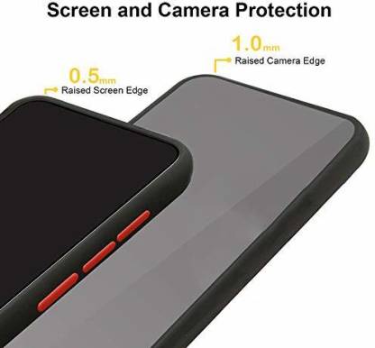 Samsung M51 Smoke  silicone Frosted Back cover case- Black