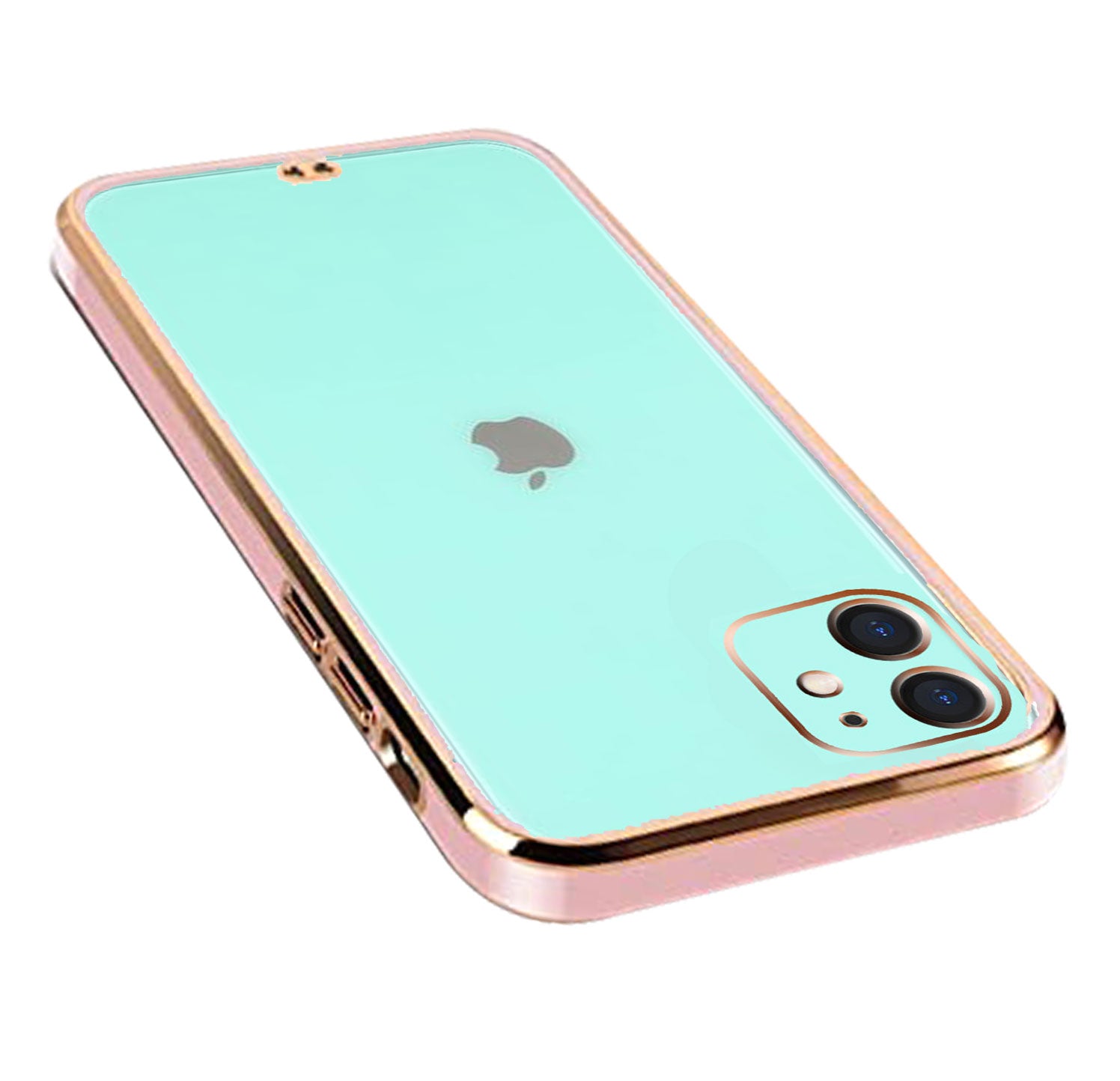 Electro Silicone Series Back cover Case For iphone 12 Mini - Pink
