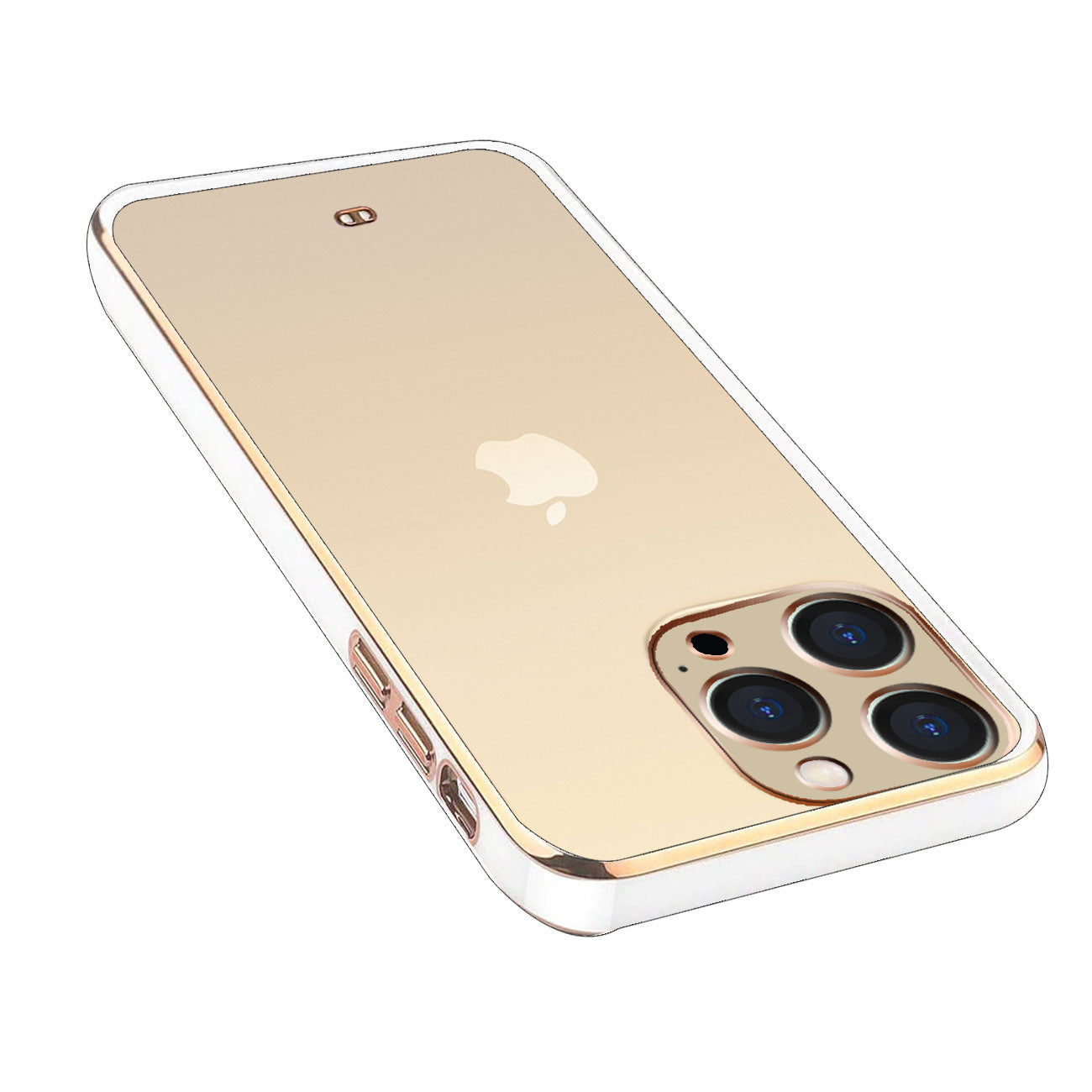 Electro Silicone Series Back cover Case For iphone 13 pro - White
