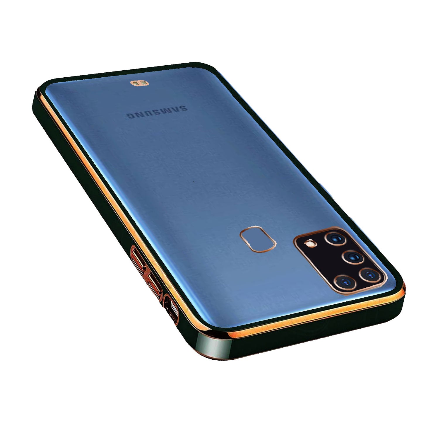 Electro Silicone Series Back cover Case For Samsung Galaxy M31 / Samsung Galaxy F41 - Black