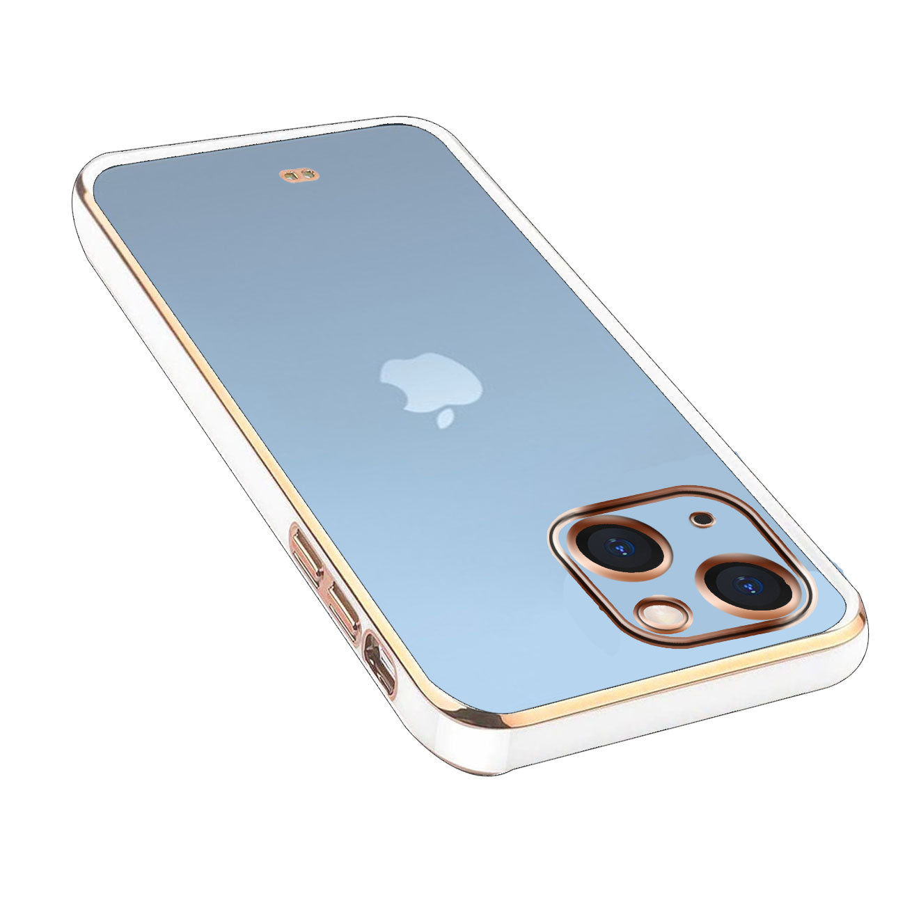Electro Silicone Series Back cover Case For iphone 13 - White