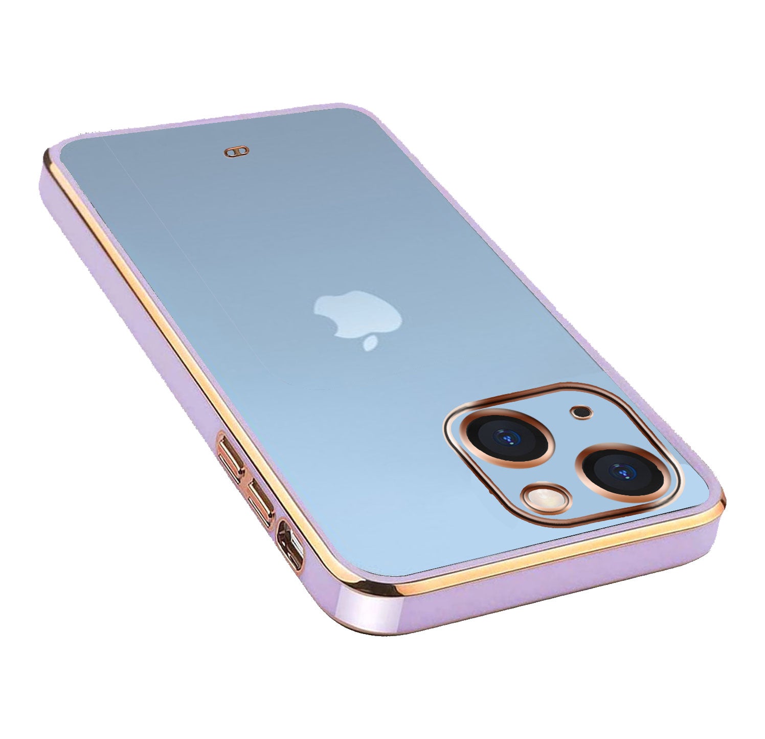 Electro Silicone Series Back cover Case For  iphone 13 - Purple