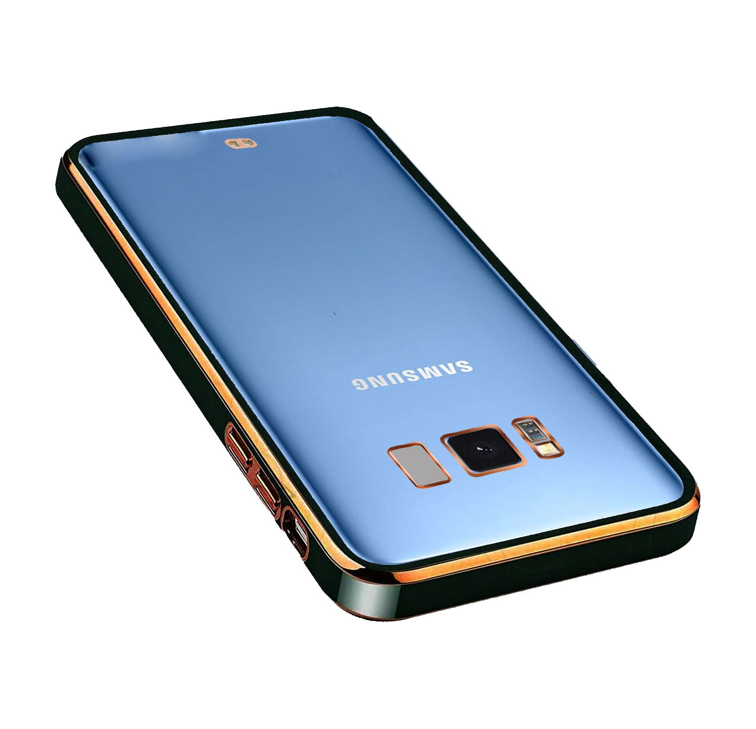 Electro Silicone Series Back cover Case For Samsung Galaxy S8 Plus - Black