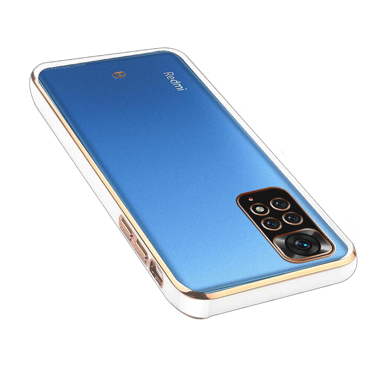 Electro Silicone Series Back cover Case For Mi Redmi Note 11 / Note 11s - White