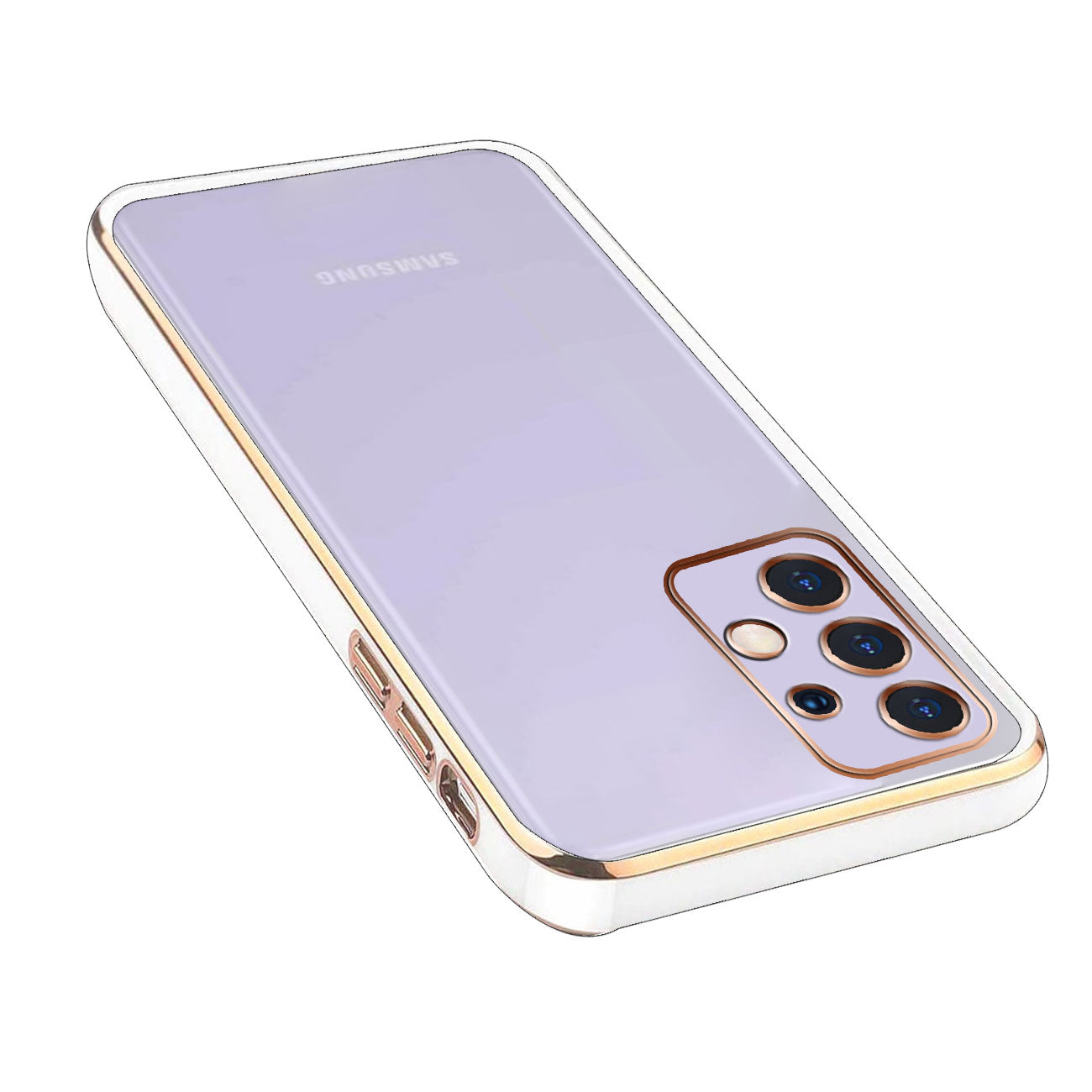 Electro Silicone Series Back cover Case For Samsung Galaxy A32 4G - White