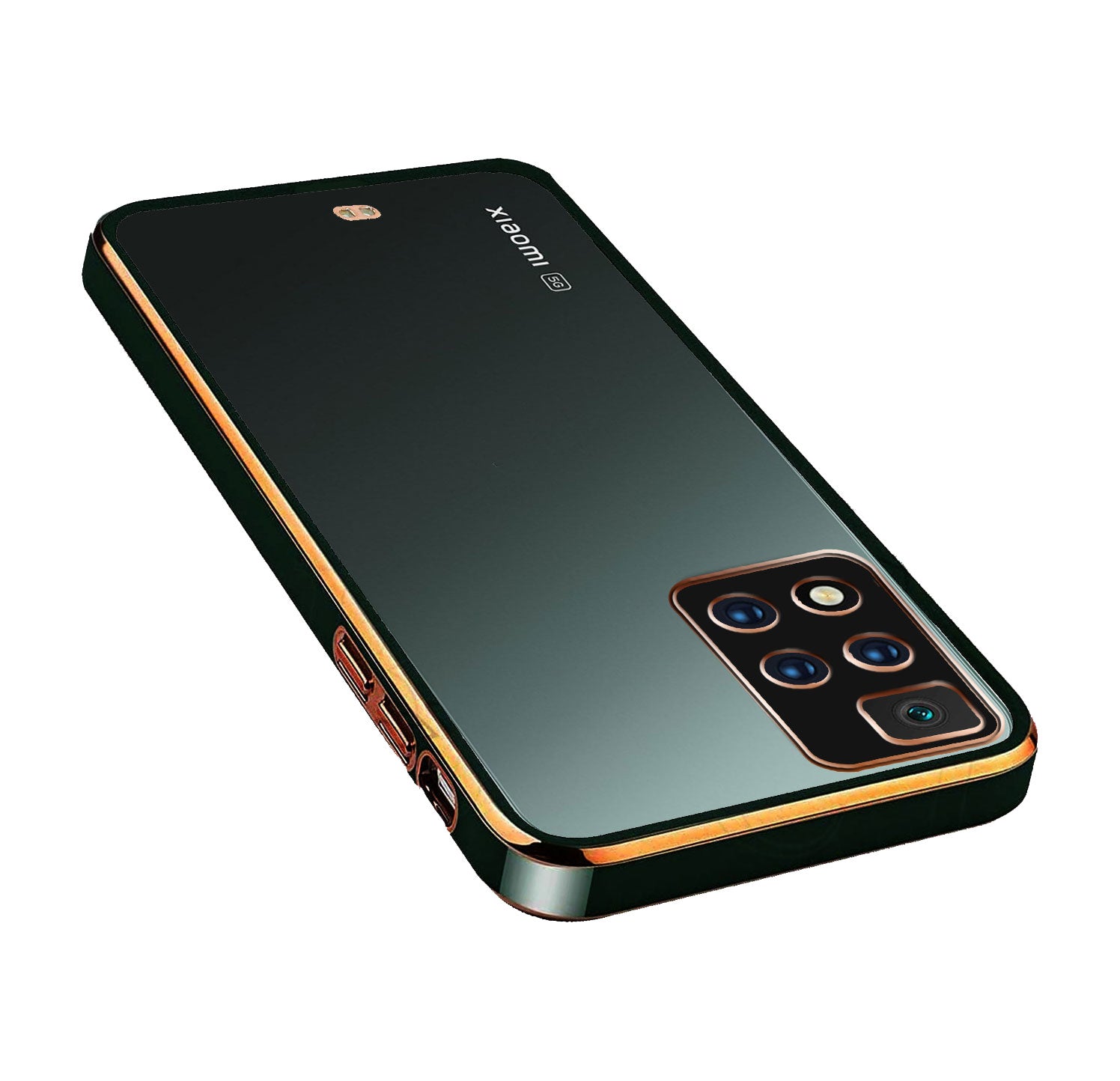 Electro Silicone Series Back cover Case For Xiaomi 11i 5G / 11i HyperCharge 5G - Black