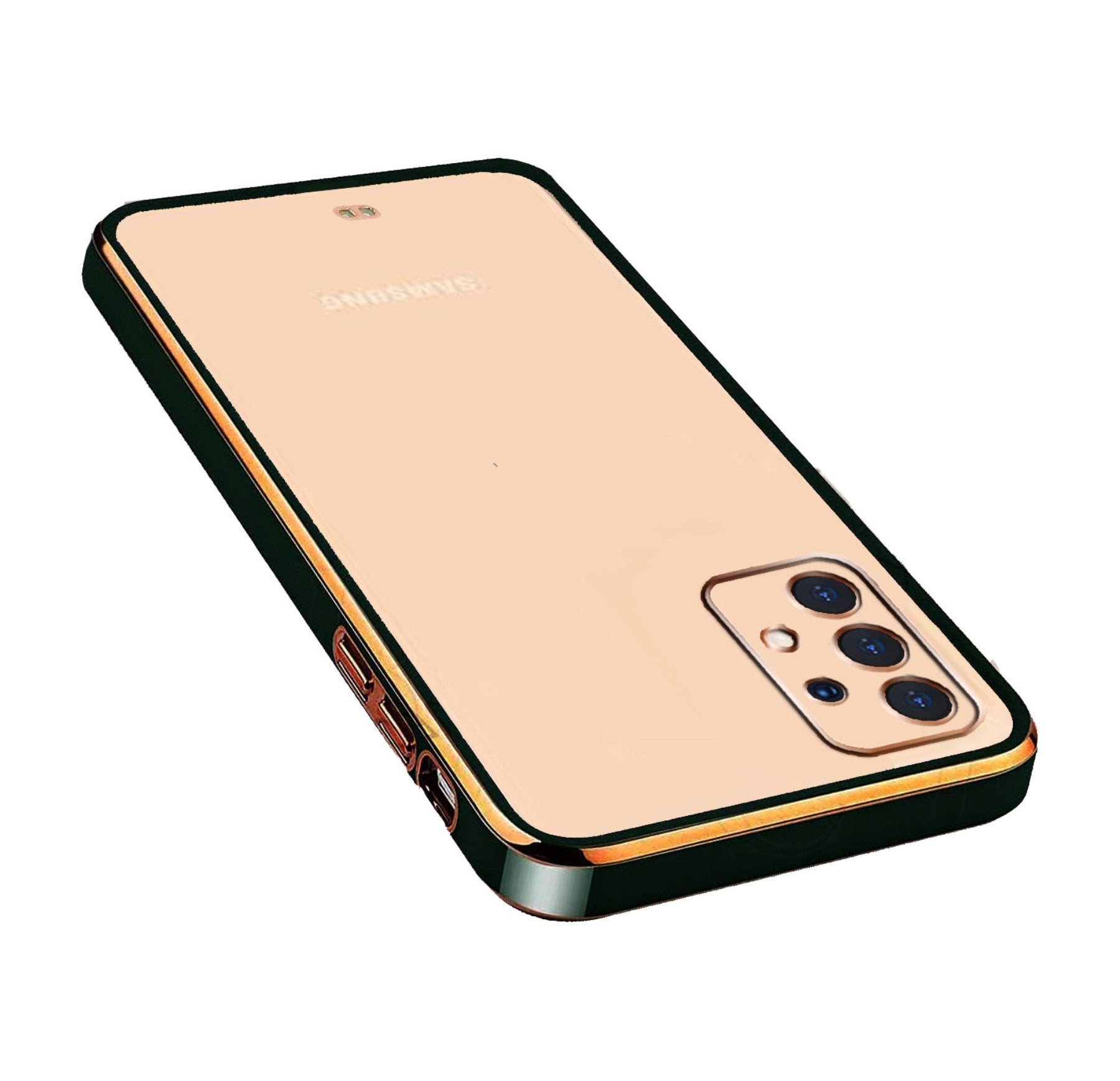 Electro Silicone Series Back cover Case For Samsung Galaxy A73 5G - Black