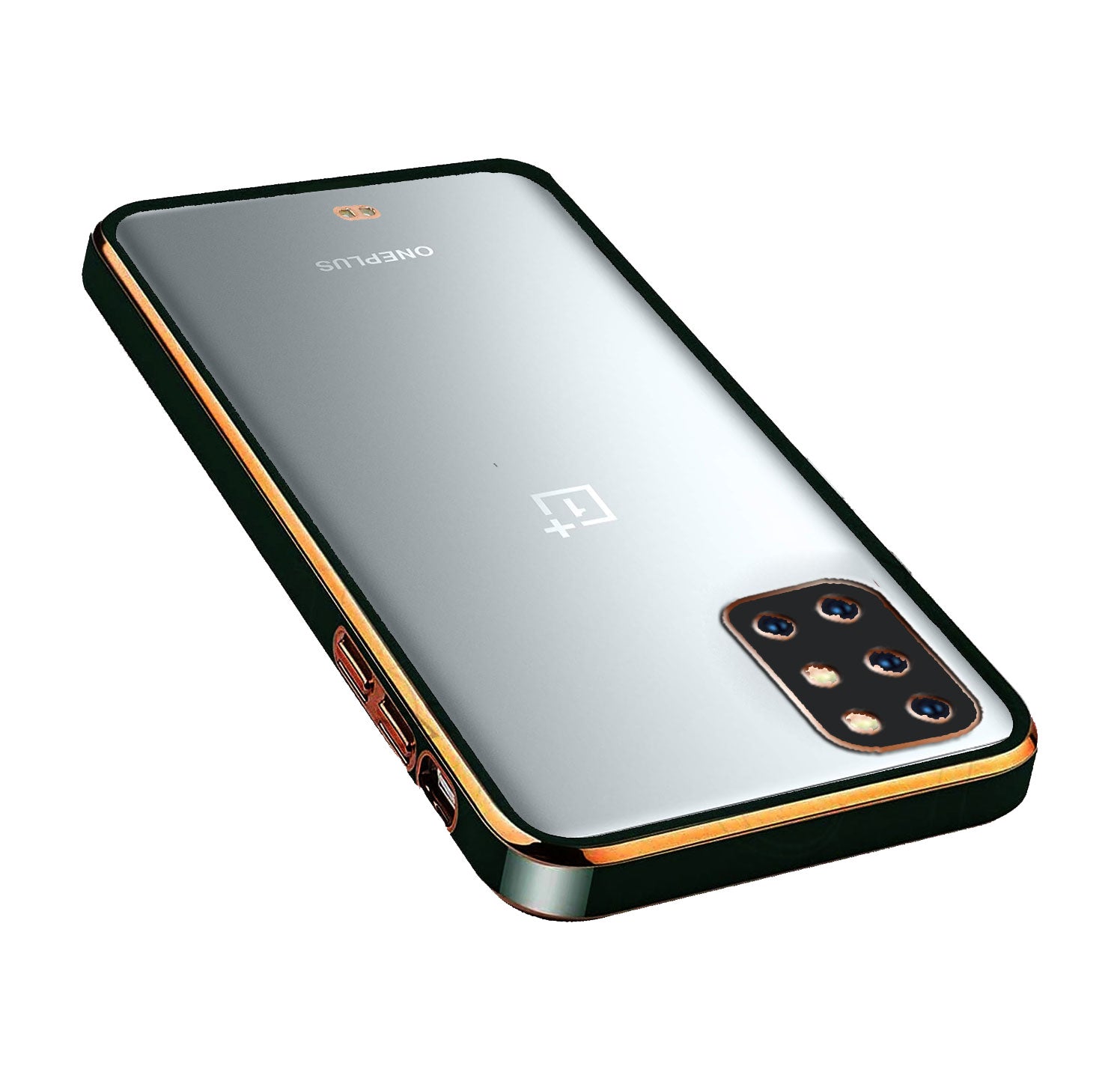 Electro Silicone Series Back cover Case For  OnePlus 8T - Black