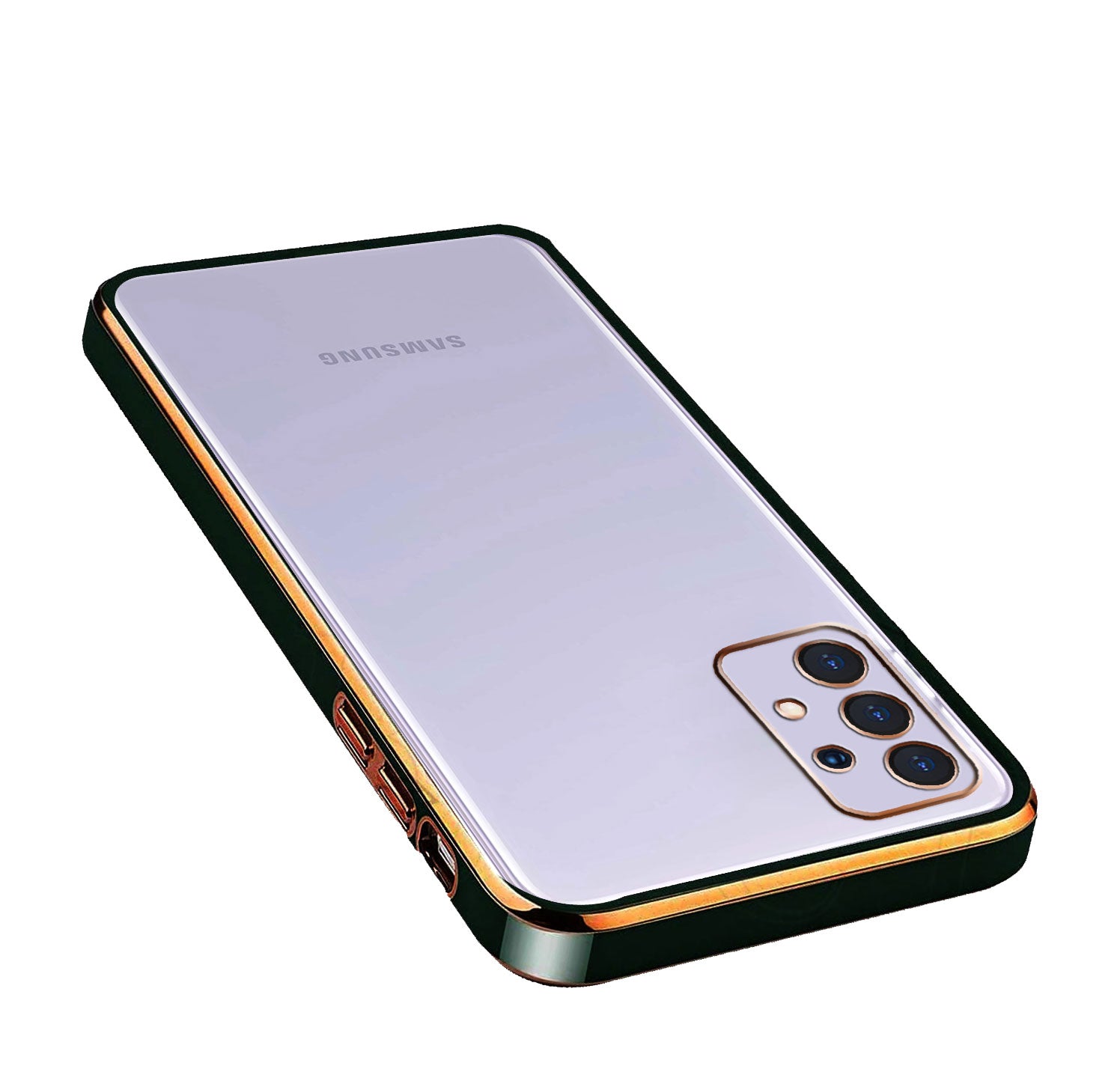 Electro Silicone Series Back cover Case For Samsung Galaxy A52 / Samsung Galaxy A52s - Black