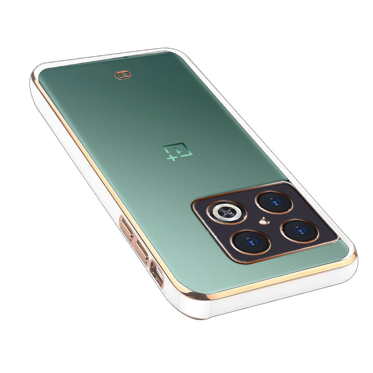 Electro Silicone Series Back cover Case For OnePlus 10 Pro 5G - White