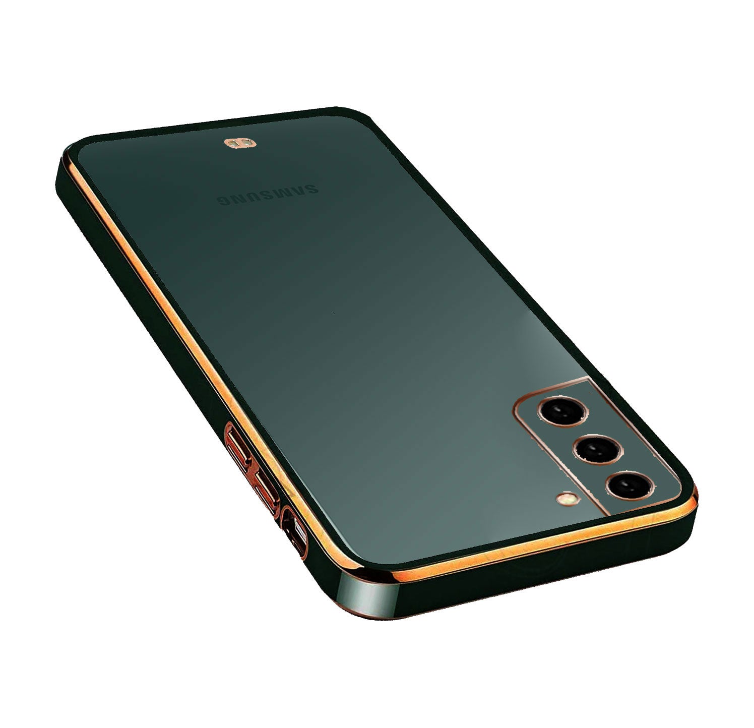 Electro Silicone Series Back cover Case For Samsung Galaxy S22 - Black