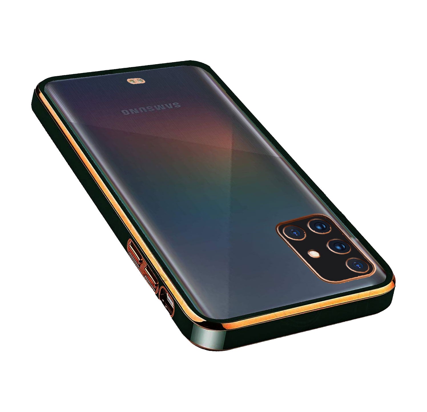 Electro Silicone Series Back cover Case For Samsung Galaxy A51 - Black