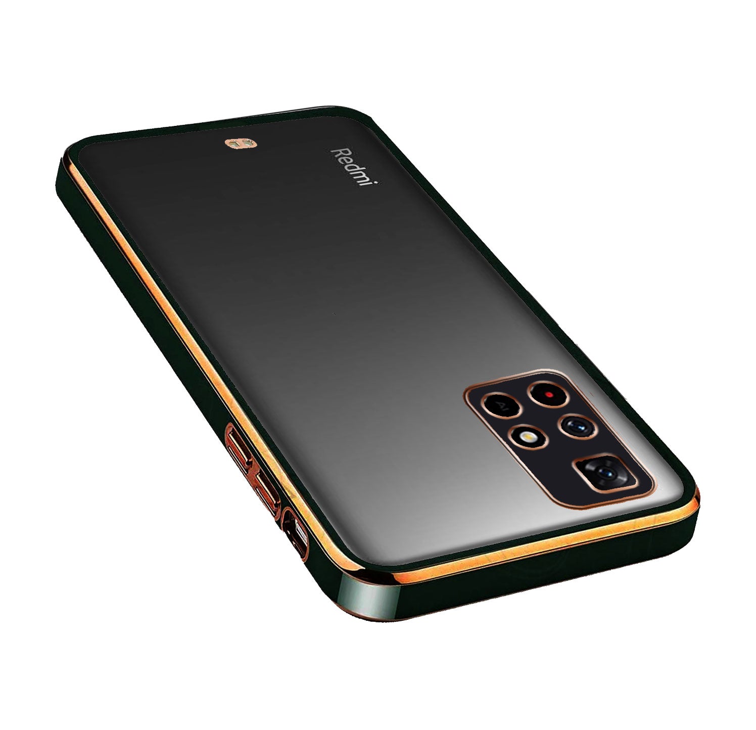 Electro Silicone Series Back cover Case For Mi Redmi Note 11T 5G / Poco M4 Pro 5G - Black