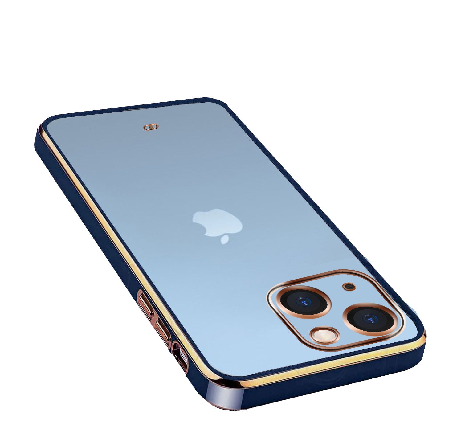 Electro Silicone Series Back cover Case For iphone 13 - Blue