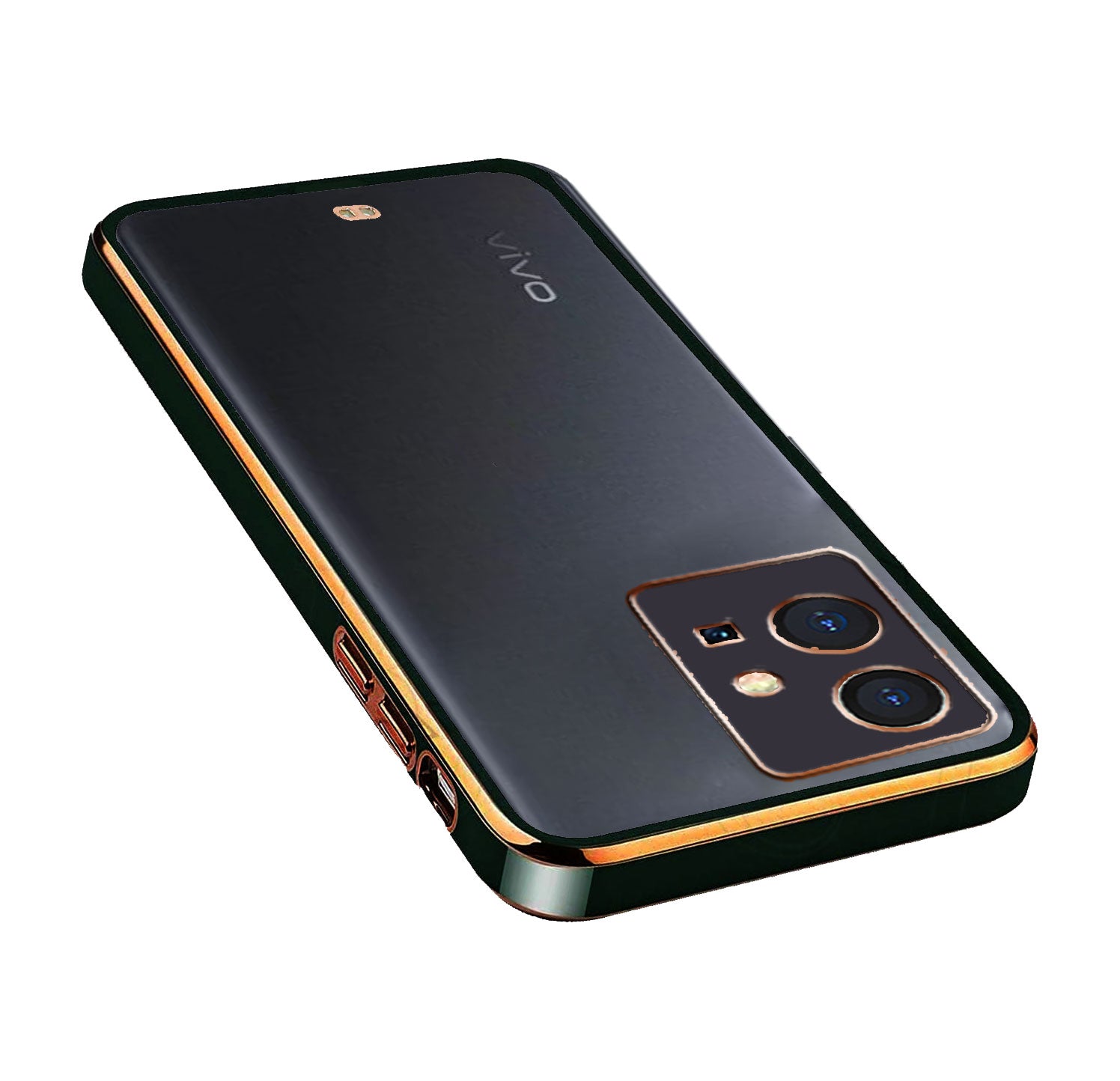 Electro Silicone Series Back cover Case For Vivo T1 5G / Vivo Y75 5G / iQOO Z6 5G - Black