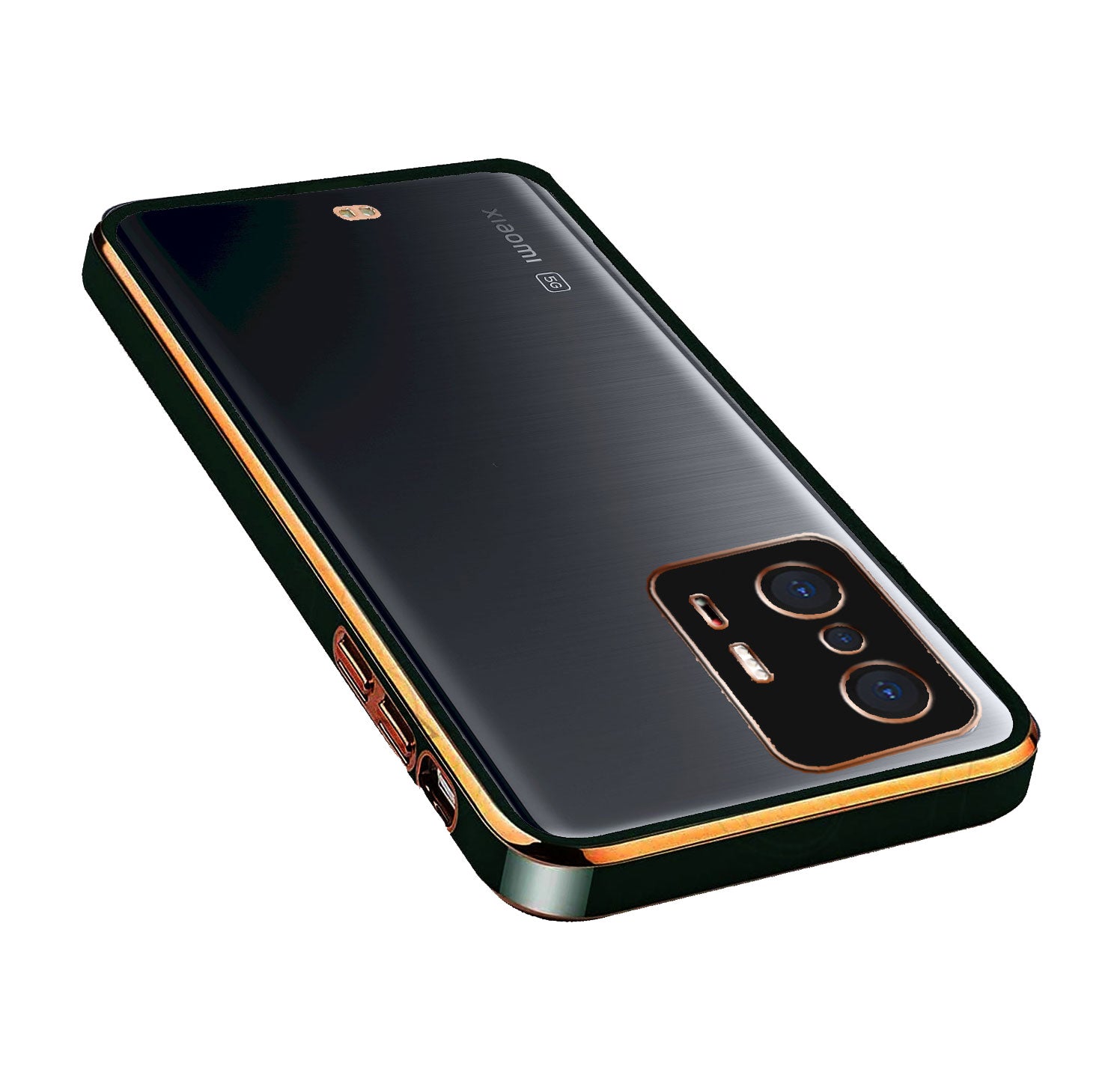 Electro Silicone Series Back cover Case For Xiaomi 11T Pro 5G - Black