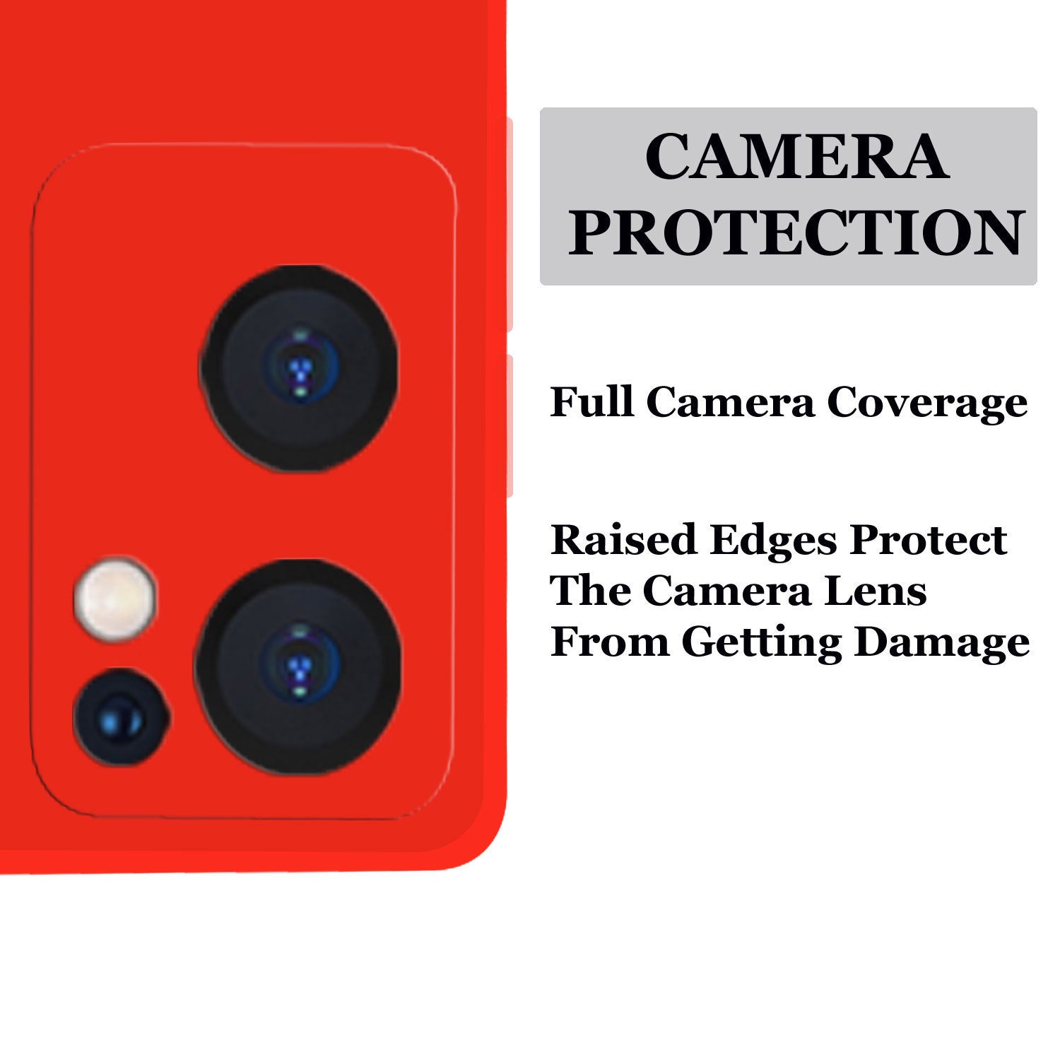 Oppo Reno 7 5G Liquid Silicone Back Cover Case With TPU & Matte Finish - Red