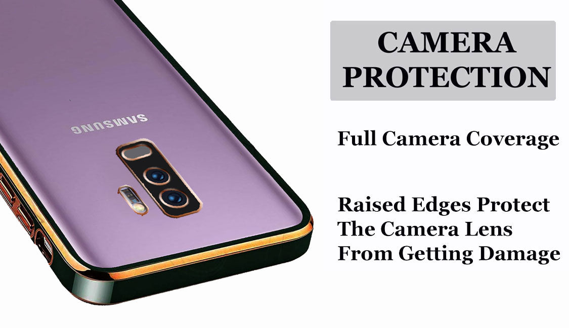Electro Silicone Series Back cover Case For Samsung Galaxy S9 Plus - Black