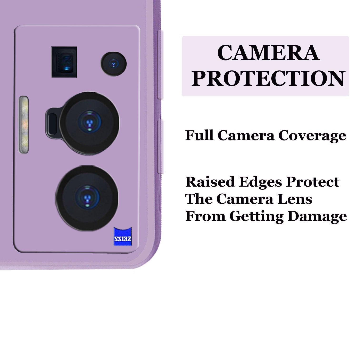 Vivo X70 Pro Liquid Silicone Back Cover Case With TPU & Matte Finish - Purple