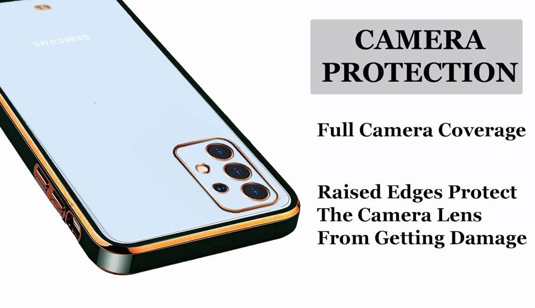 Electro Silicone Series Back cover Case For Samsung Galaxy A53 5G - Black