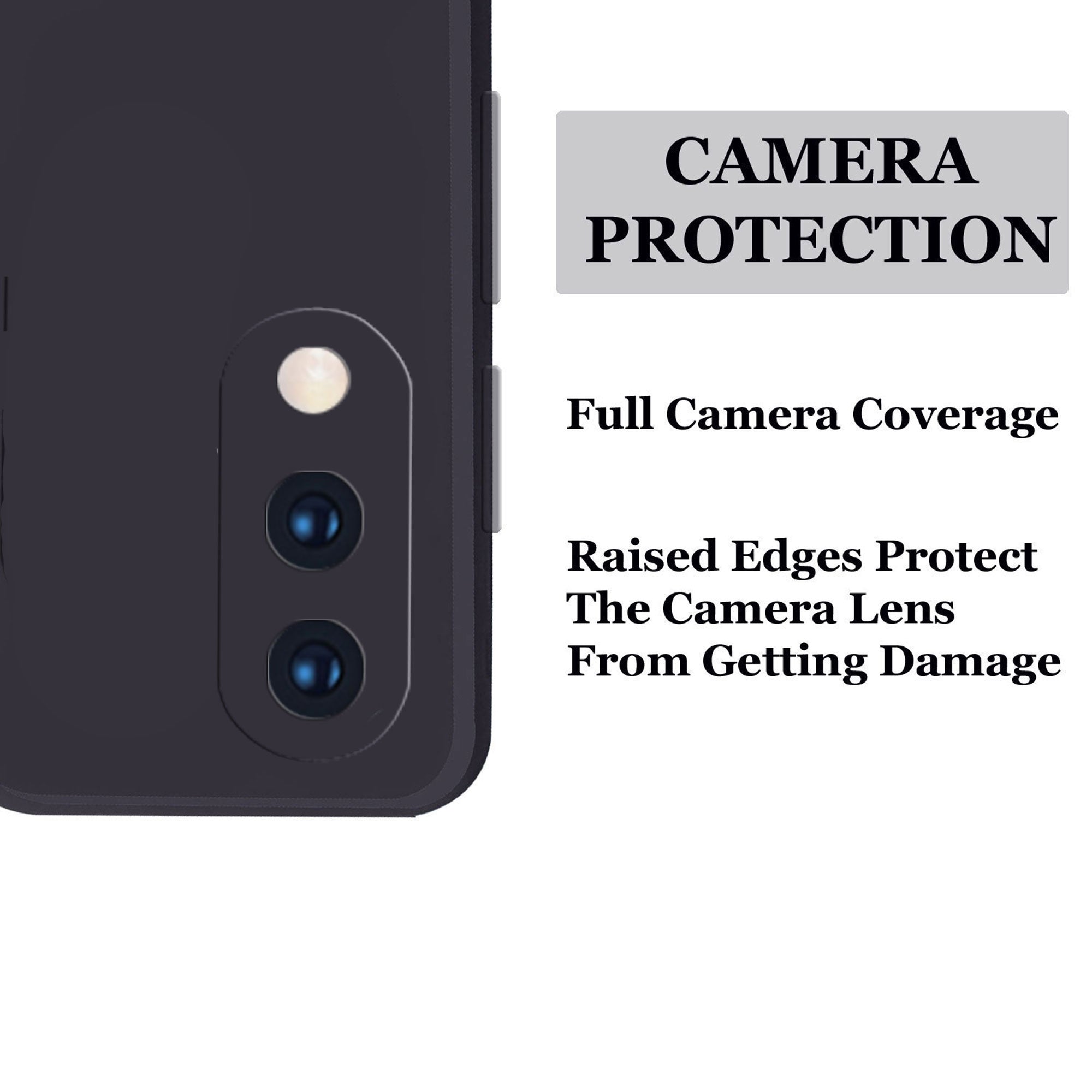 Vivo V11 Pro Liquid Silicone Back Cover Case With TPU & Matte Finish - Black