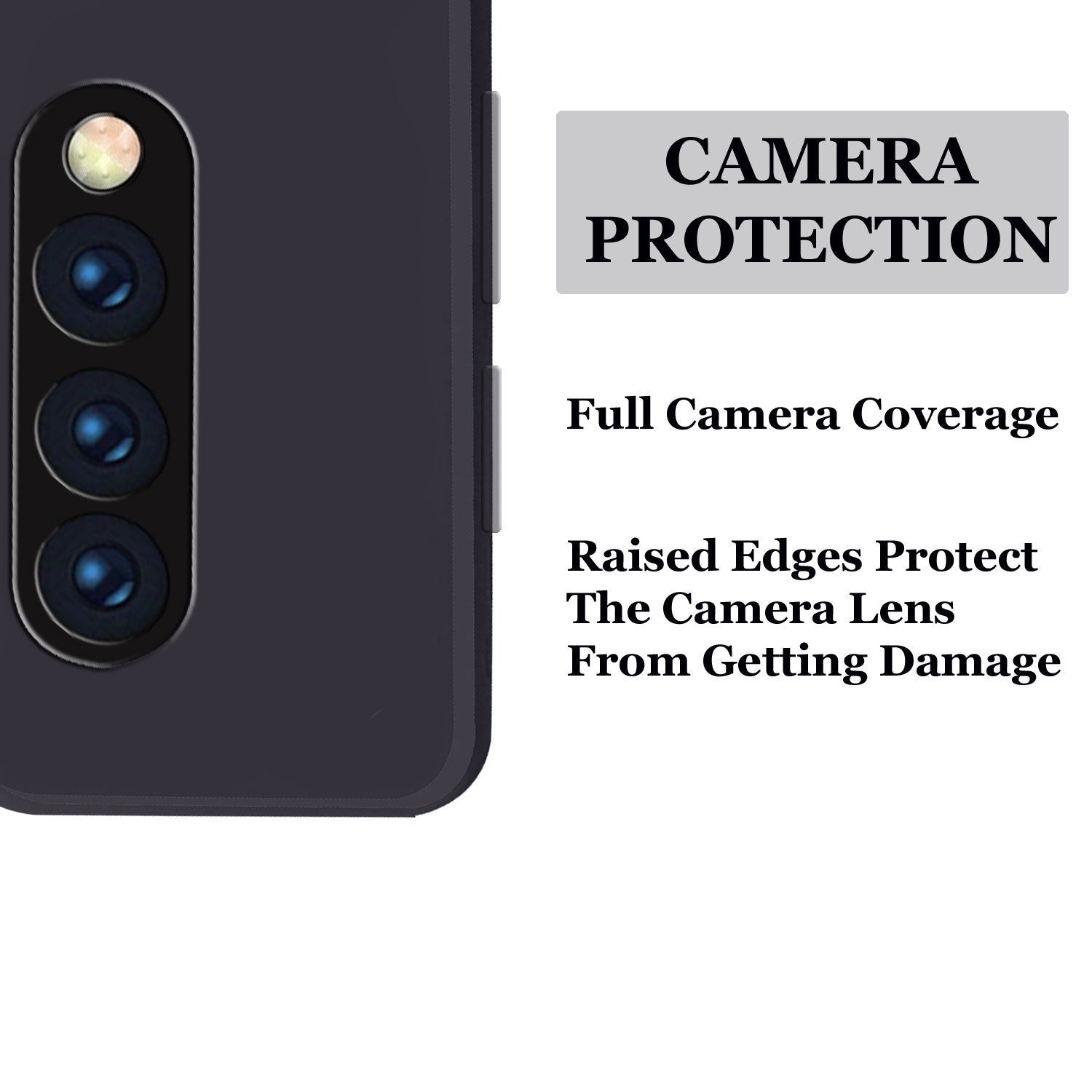 OnePlus 7 Pro Liquid Silicone Back Cover Case With TPU & Matte Finish -  Black