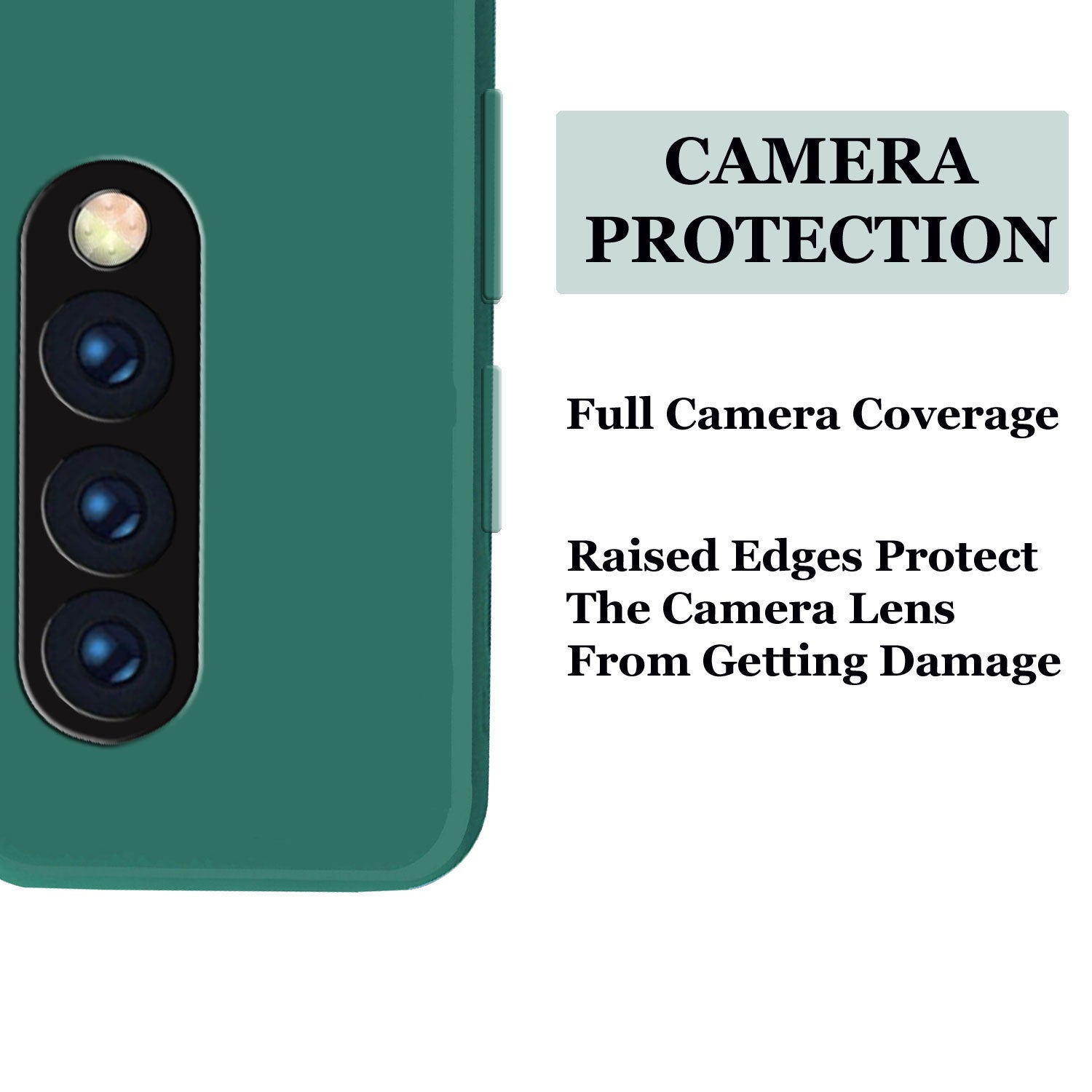 OnePlus 7 Pro Liquid Silicone Back Cover Case With TPU & Matte Finish -  Green