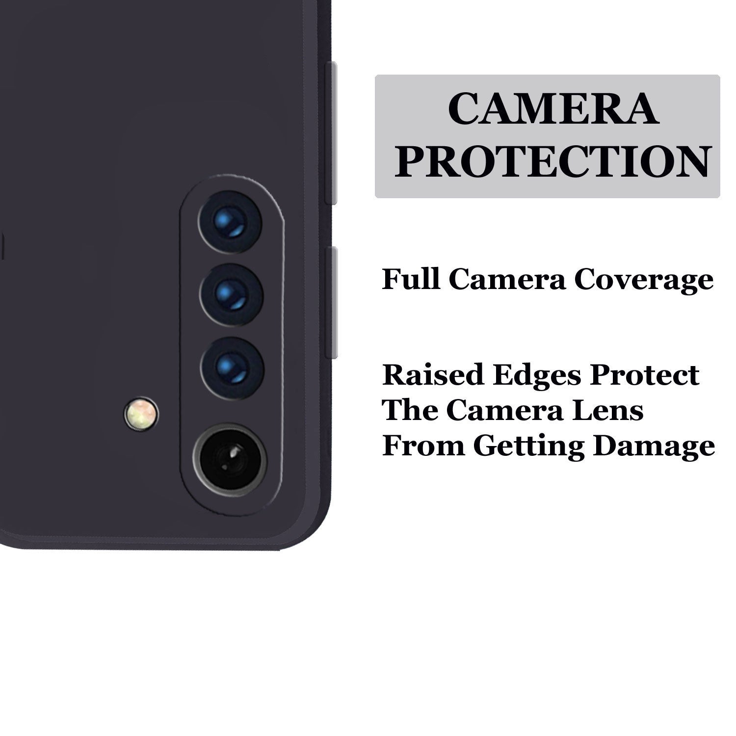 Realme XT Liquid Silicone Back Cover Case With TPU & Matte Finish - Black