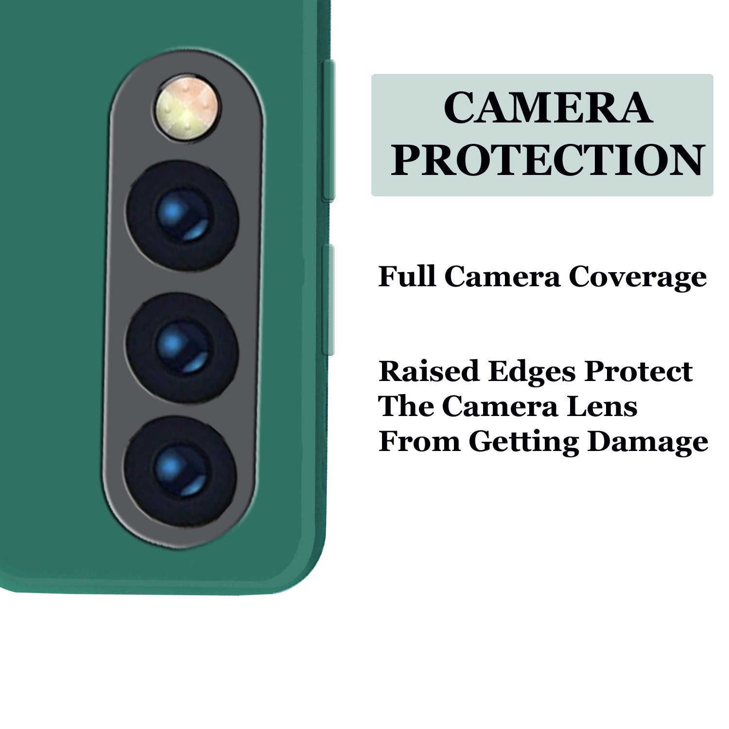 Samsung Galaxy A70 Liquid Silicone Back Cover Case With TPU & Matte Finish - Green